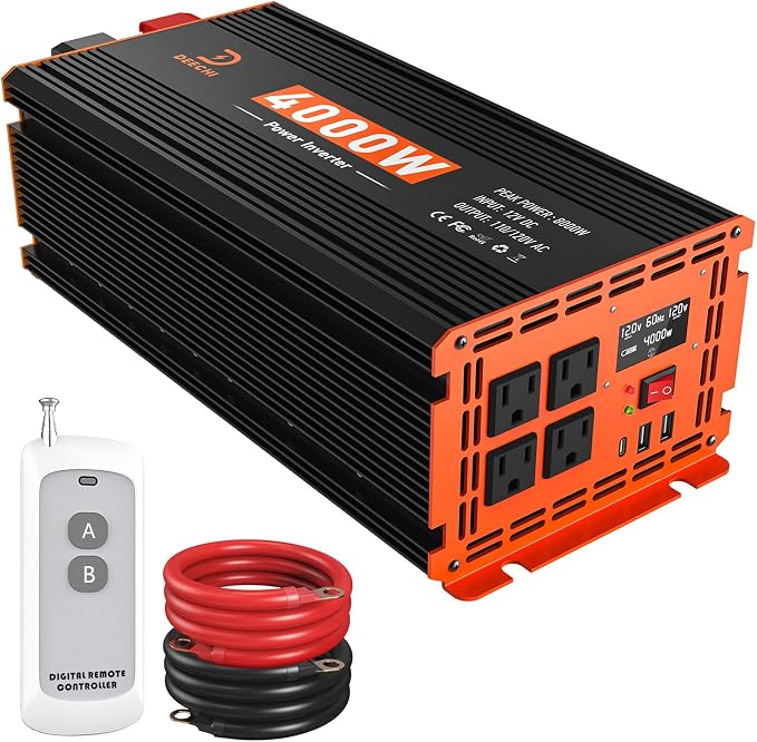 Inverter 12V DC to 110V/120V AC (4000W-010)