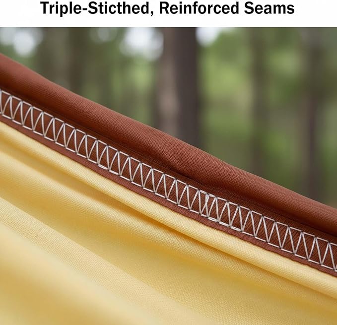 YSUEFIJO Large Travel Hammock, Outdoor Hammock Ideal for Camping and Hiking, Foldable Hanging Hammock for Garden Or Patio, Comfortable Resting Spot, Weight Capacity 300kg