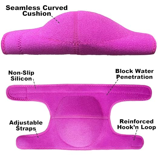 Garden Knee Pads for Women, Extra Thick Foam Padding, Pink M, 1 Pair | Waterproof Thick Kneeling Cushion, Strap on Kneepads for Gardeners, Housework, Yard, Cleaning, Flooring, Tile, Carpet Work