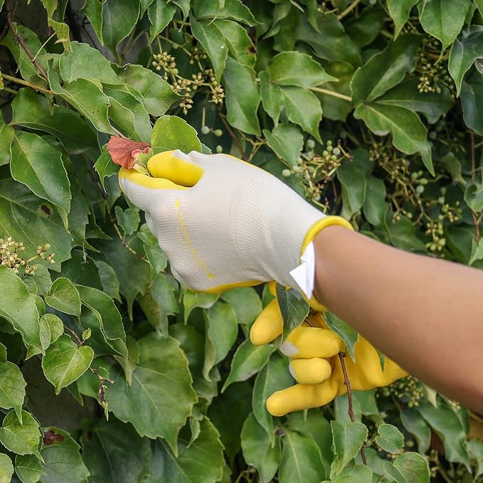 HANDLANDY 2/3/6 Pairs Womens Gardening Gloves, Garden Gloves for Women | Breathable Latex Free Nitrile Coated Ladies Yard Working Gloves, for Gardening, Landscaping, Weeding, Pruning, Gardener Gift