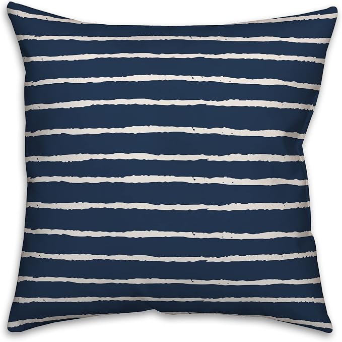Keep Calm and Pontoon On Indoor/Outdoor Pillow | Decorative Pillows for Living Room Couch Bed Sofa Patio, Fluffy Soft Cushion | Water Resistant Blue, 18x18