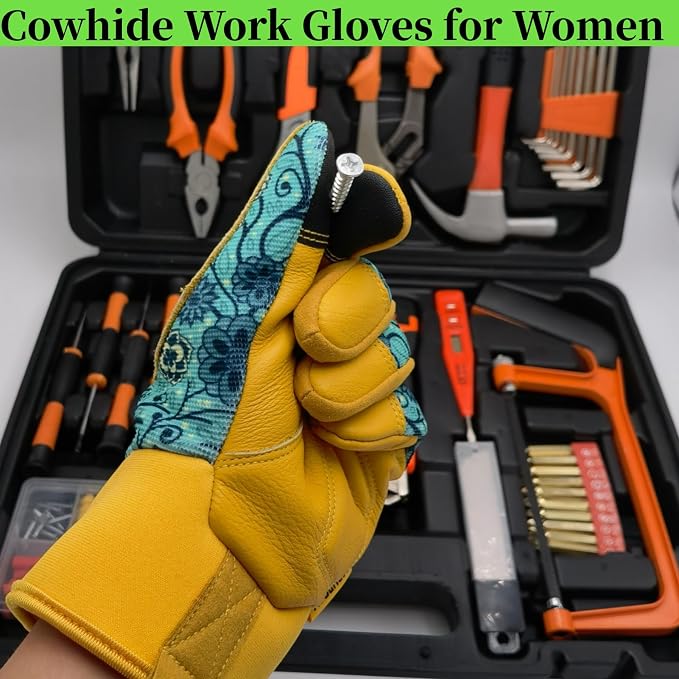 Cute Pattern Gardening Gloves,Thornproof Garden Glove,Gardener Gift | Gardening Gifts for Women,Touchscreen,Tender Thornproof,Cute Pattern,Protection Palm,Machine Washable,Adjustable Cuff