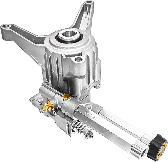 7/8" Pressure Washer Pump Replacement, 2400-2800 PSI, Front Inlet Outlet | Fits 7/8" Vertical Shafts • Driveways & Vehicles • Compatible with Troy Bilt, Ryobi, Honda, Craftsman, Karcher, Homelite