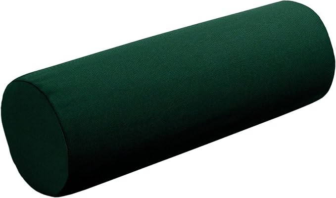 Cushion Source 20" x 6" Sunbrella Bolster Pillow, Indoor/Outdoor Decorative Support Pillow, Fade and Water Resistant, Sunbrella Forest Green