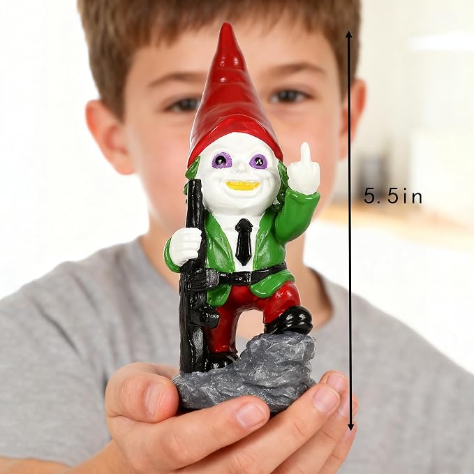 SPINNDO Horror Decor Middle Finger Gifts Garden Decor Gnomes Garden Statues
