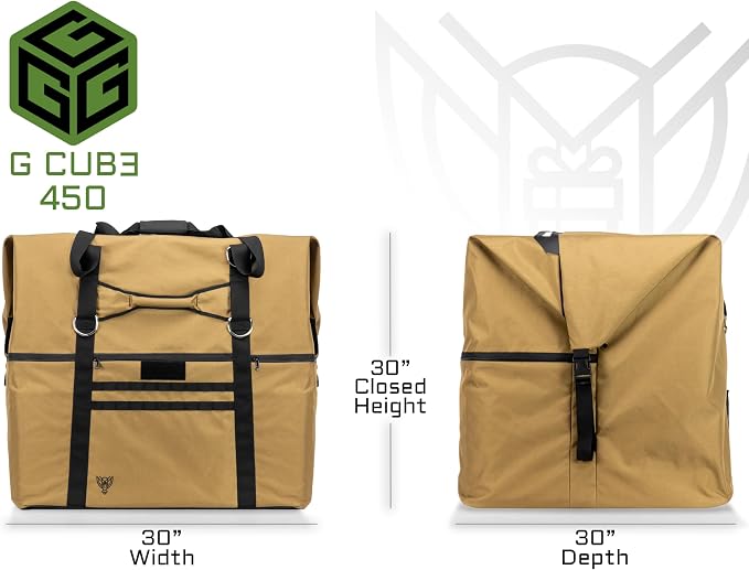 Xtreme Sight Line ~ G CUBƎ 450 Faraday Bag for Large Generators and Electronics ~ Protects Against EMP/CME/EMF/RF ~ Diamond Form Farday Lined Interior ~ Coyote Brown