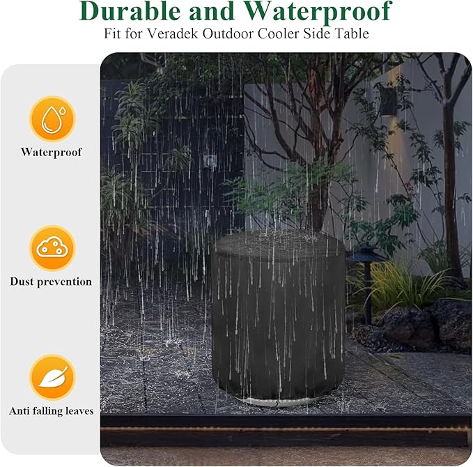 Patio Table Cover, Waterproof Square Round Cover for End Side Tables, Bistro Table, Small End Porch Table, Patio Cool Bar Table