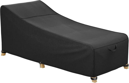 iBirdie Outdoor Chaise Lounge Cover 76L x 32W x 32H inch Waterproof Patio Furniture Covers Lawn Pool Chair Cover 1 Pack Black