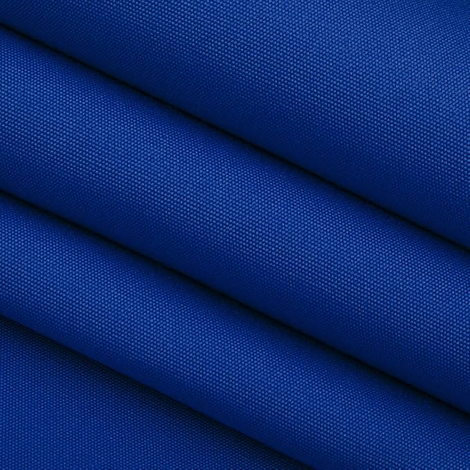 RSH Décor Sunbrella Neck Roll Pillows – Set of 2 | 20” x 6” | Outdoor Bolster for Patio, Deck, Porch, or Poolside Furniture | Water & Fade-Resistant | Canvas True Solid Blue