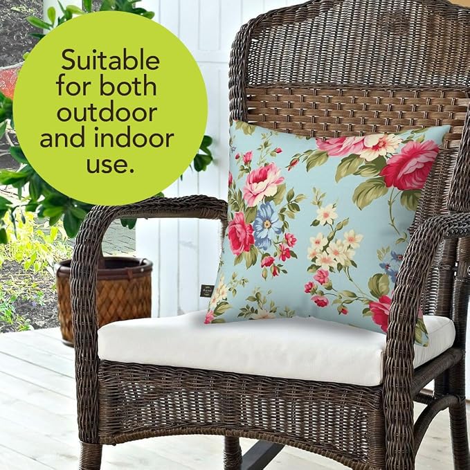 Briarwood Lane Spring Indoor/Outdoor Pillow 17x17 Spring Floral for Spring Pillow