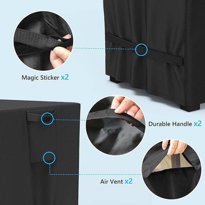 AKEfit Outdoor Prep Table Cover,Waterproof Patio Stainless Steel Table Work Cover,for Grill Dining Cart , Outdoor Table, Patio Food Prep Station-40"L x 24"W x 35"H