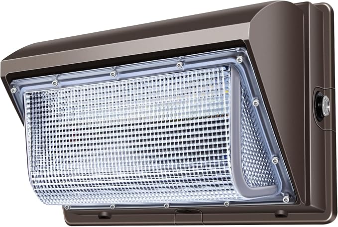 ledmo LED Wall Pack Light Size Update Dusk to Dawn Lighting 120W | Outdoor Security Flood Lighting 5000K Commercial and Industrial Fixture for Buildings, Warehouses, Parking Lots, Yard