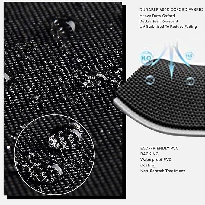 Outdoor Prep Table Cover - Heavy Duty Waterproof Cover for PC3404S Rolling Dining Table Compatible with 46 inch Outdoor Utility Cart