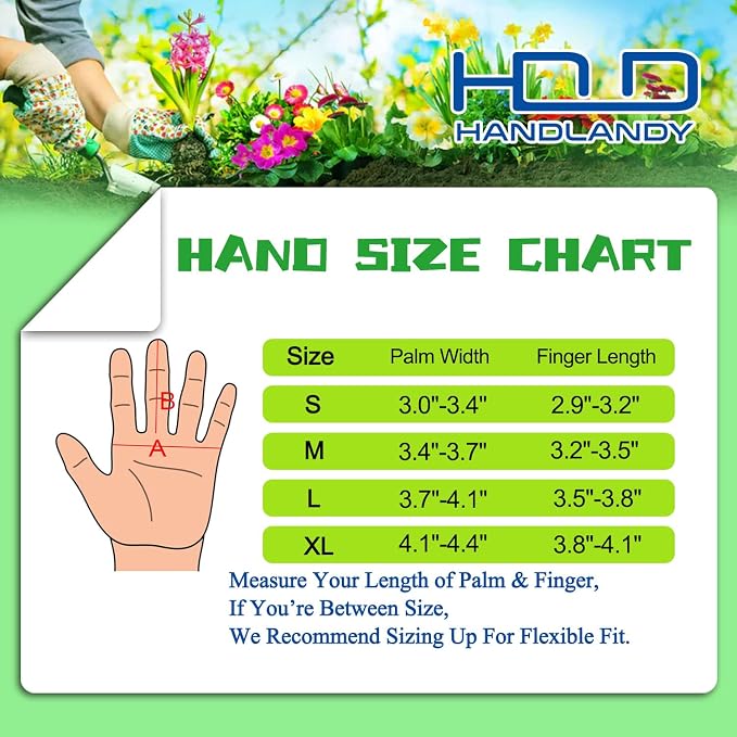 HANDLANDY Rose Pruning Gloves for Men Women, Thorn Proof Gardening Gloves | Long Leather Gardening Gloves, Breathable Leather Gauntlet, Best Garden Gifts & Tools for Gardener (Beige, XL)