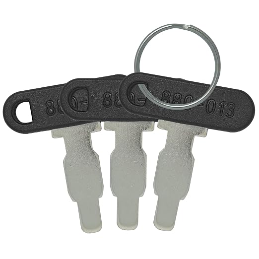 880-013 35111-880-013 lgnition Keys Replacement for Honda GX160 GX200 GX240 GX270 GX340 GX390 Generator Engines and Power Lawn Equipment (3 Pack)