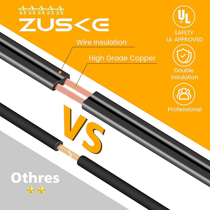 Zuske Outdoor Patio String Lights, 240FT LED with 120+4 ST38 Vintage Edison Bulbs, Waterproof Connectable Hanging Lights for Outside Backyard Bistro Porch (120FTx2)