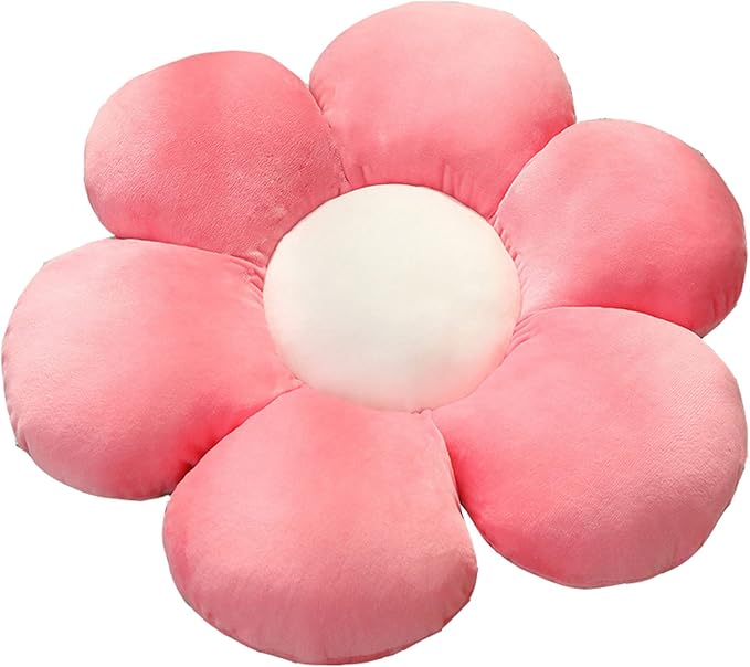 AZCHEN Flower Pillow Patio Furniture Cushions Standard Throw Pillow Home Chair Cushion Decorative Pillow Cushion (11.8inch, Light Pink)