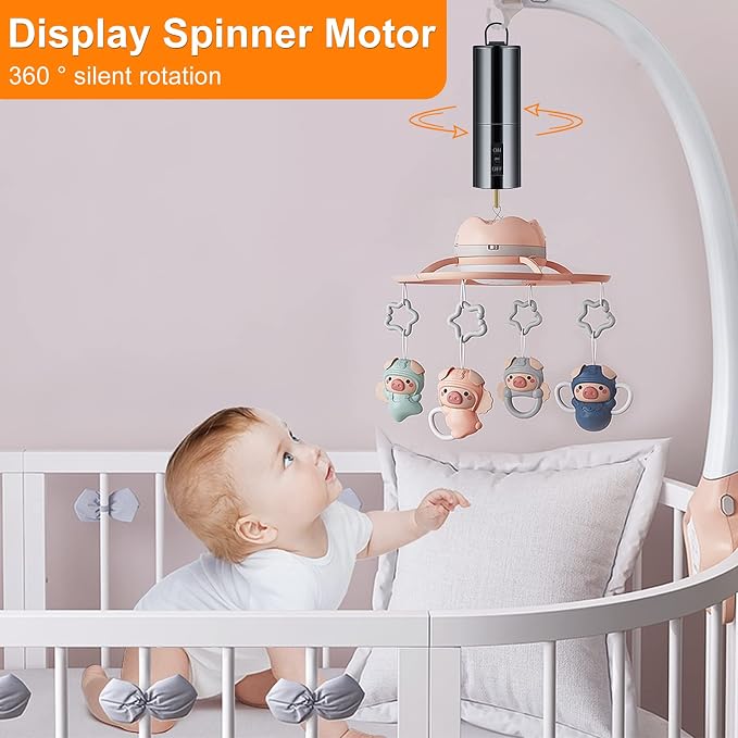 Wind Spinner Motor Hanging Display Battery Operated Rotating Motor | Multi-Purposes for Wind Spinner Mobile Yard Decor Hanging Ornament Outdoor Sculptures-Medium Speed 20 RPM(1 Pcs Black)