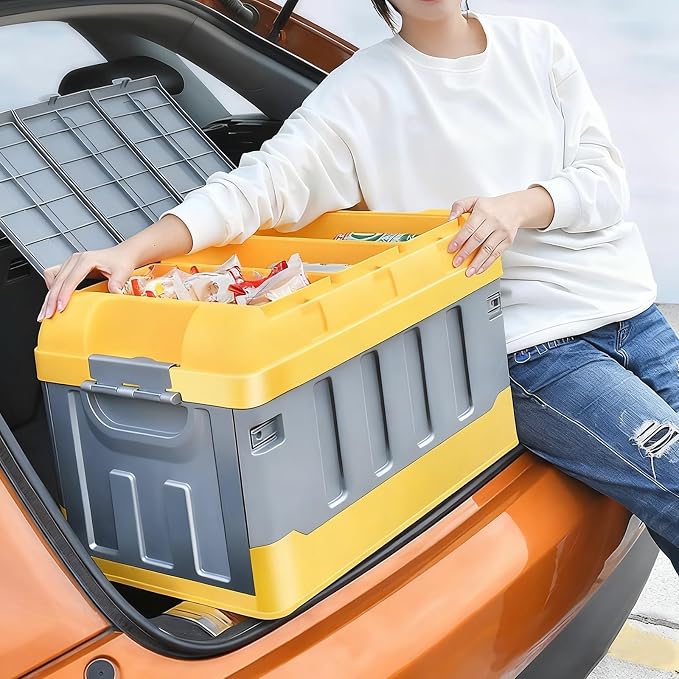 Outdoor Storage Deck box Plastic Storage box Multi Layer Storage box 240 lbs Capacity Durables Suitable for car Camping Garage and Home Storage(Black)