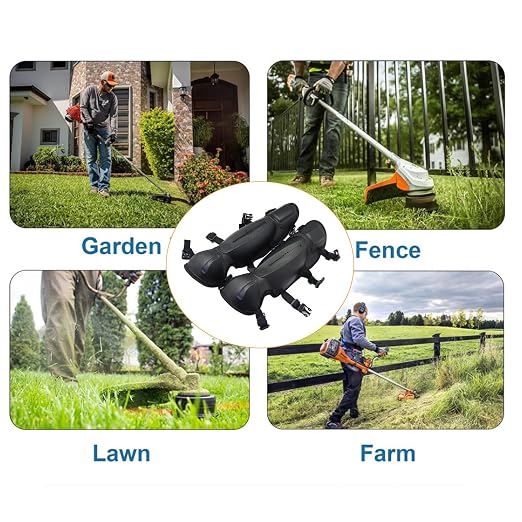 Adjustable Trimmer Gaiters Mowing Shin Guards Gardening Knee Pads Chainsaw Shin Guards Weed Eating Leg Protectors (Short)