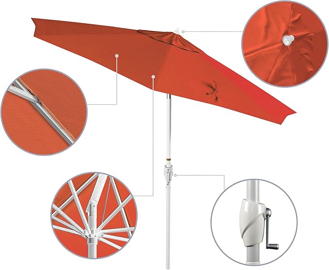 California Umbrella 9' Rd Aluminum Patio Umbrella