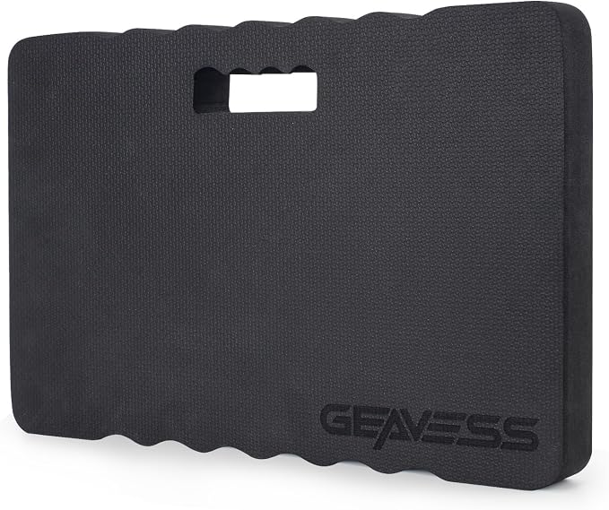 1.5" Extra Thick Kneeling Pad, Foam Knee Pad Cushion, 17.5"x11" | for Gardening, Work, Repairing, Garage, Carry Handle, Durable Supportive, Waterproof, Oil Dirt Resistant, Non-slip