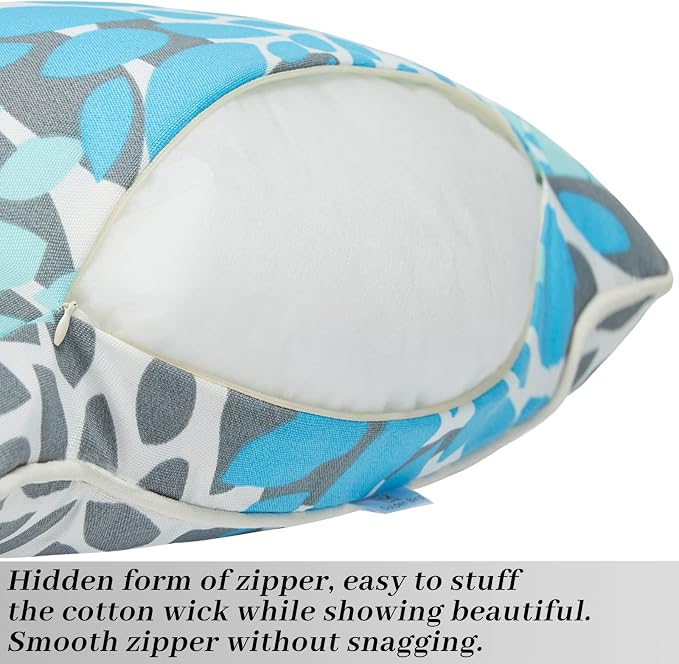 JMGBird 12x20 Outdoor Pillow Covers Outdoor Lumbar Pillow Covers | Waterproof Outdoor Pillows Covers Decorative Pillows Covers