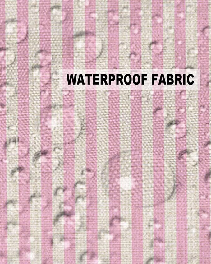 Outdoor Waterproof Throw Pillow Covers Set of 2 Pink Stripes Pillowcases 20x20 Inches Linen Classic Vertical Striped Patio Decorative Pillows Cushion Case Patio Pillows for Couch Bed Chair Garden