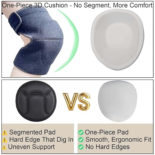 Wrestling Knee Pads for Sports, Elastic & Breathable Sleeve, Black L | Waterproof Thick Kneeling Cushion, Strap on Kneepads for Gardeners, Housework, Yard, Cleaning, Flooring, Tile, Carpet Work