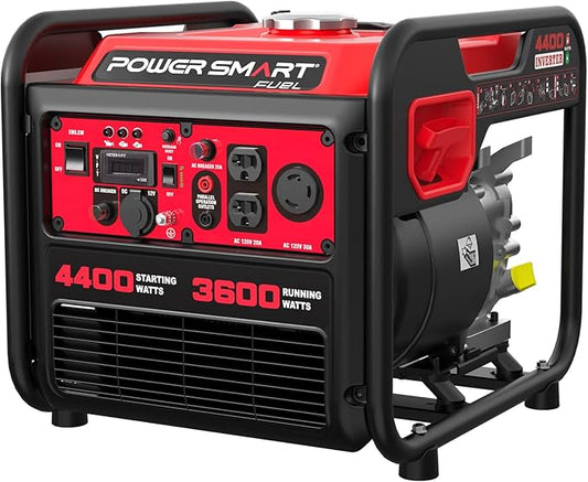 PowerSmart 4400-Watt Portable Generator with Inverter Technology, 30 amp for Home Use and Emergency Backup, 2026 EPA Compliant