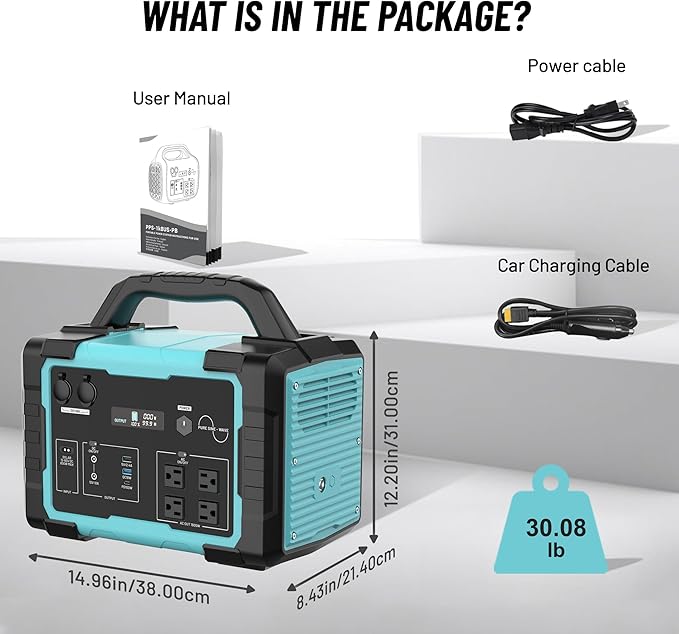 Portable Power Station 1800W (3600W Surge), 1024Wh LiFePO4 Solar Generator, 1.5H Fast Charging Home Battery Backup with 4 AC Outlets, Emergency Power Supply for Camping, RV, Off-Grid