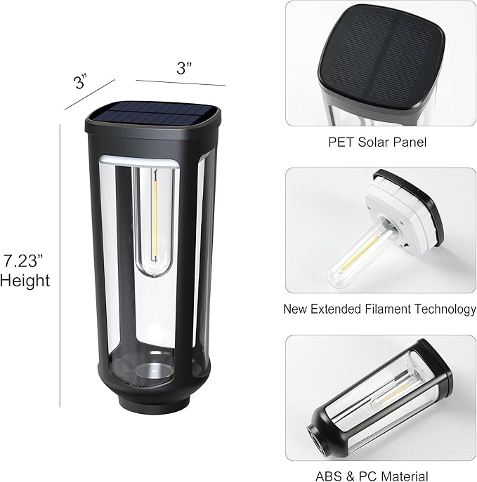 Solar Pathway Lights Outdoor,4 Pack Cool Garden Lights Solar Powered Waterproof IP65,Auto On/Off Outdoor Light for Lawn Patio Walkway Driveway Decor Landscape Lighting