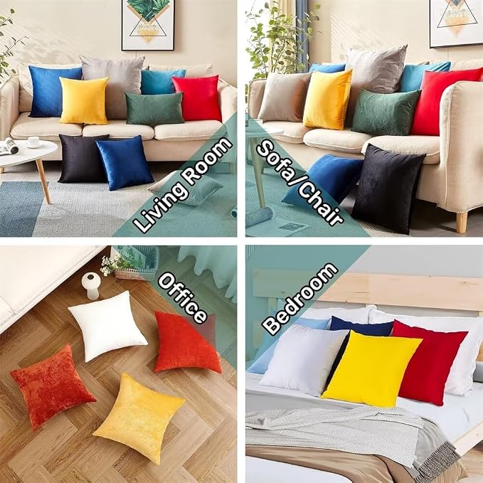 Off White Pillow Covers 18x18 Soft Decorative Throw Pillow Covers Modern Farmhouse Decor Square Pillow Covers Flower Washable Decorative Pillowcases for Home Decor Sofa Bedroom Car Gifts for Women E-6