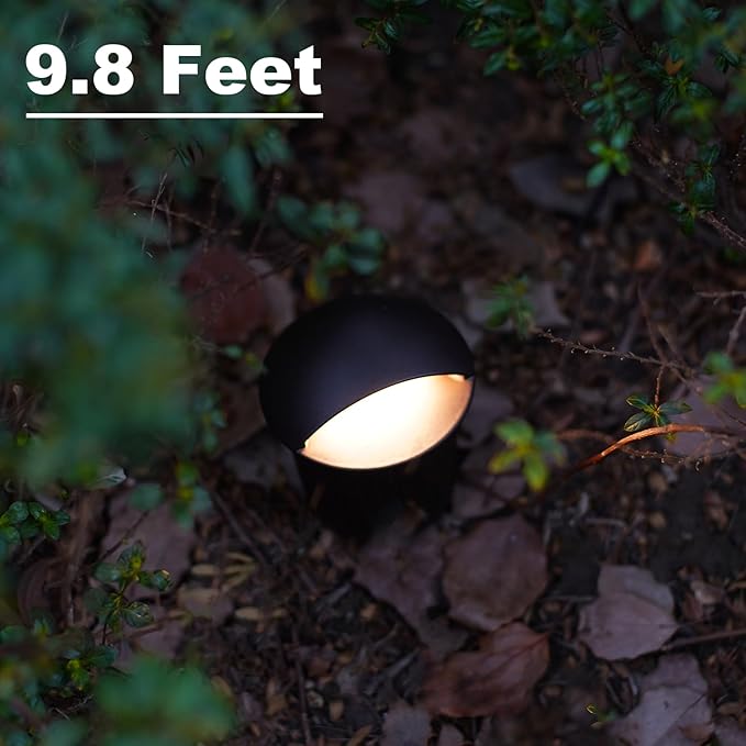 GOODSMANN Landscape Lighting 8PK Well Lights Low Voltage 5 Watt LED 150 Lumen 12V AC In-Ground Lights 3000K Warm White