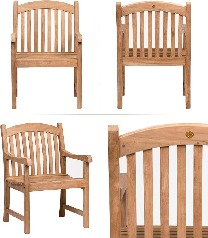 Amazonia Extendable Oval Newcastle Patio Dining Set, 7 Piece, Brown