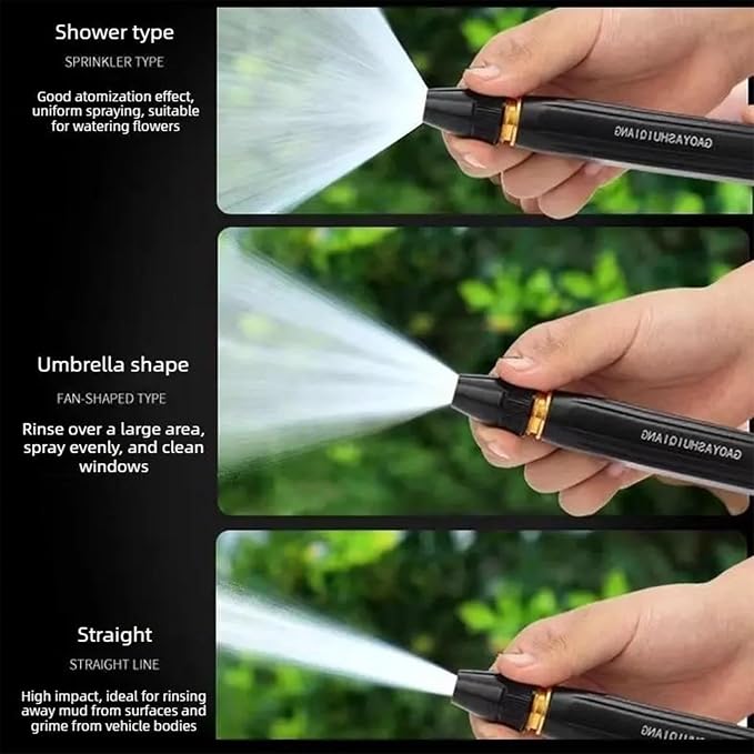 Unismart Power Washer, Powerful High-Pressure Water Gun for Car Cleaning, Home High-Pressure Car Wash Water Gun with Booster Nozzle, for Cars Washing (1pcs)