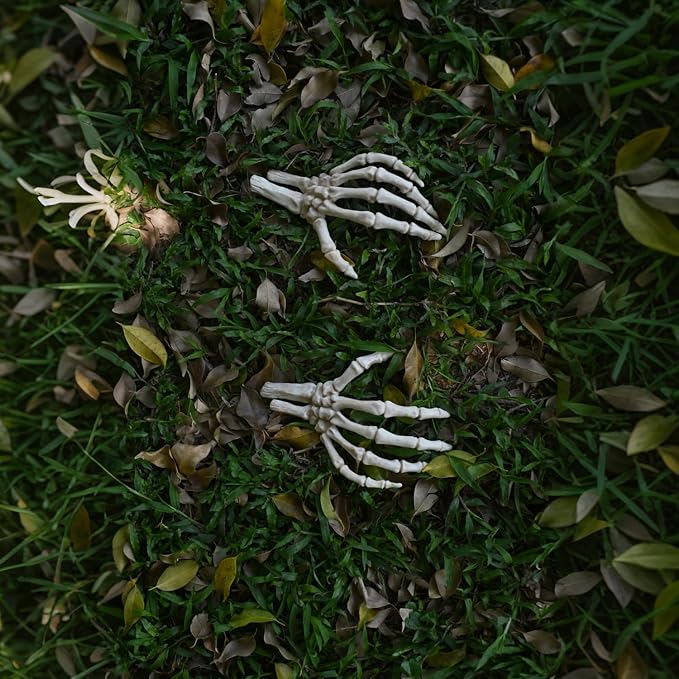 Seasons Left and Right Skeleton Hands Bones Halloween Decoration for Crazy Bonez Skeleton Line