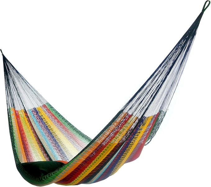 Hammocks Rada: Handmade Yucatan Hammock - Matrimonial Size Tropical Multicolor - 13ft long Artisan Crafted