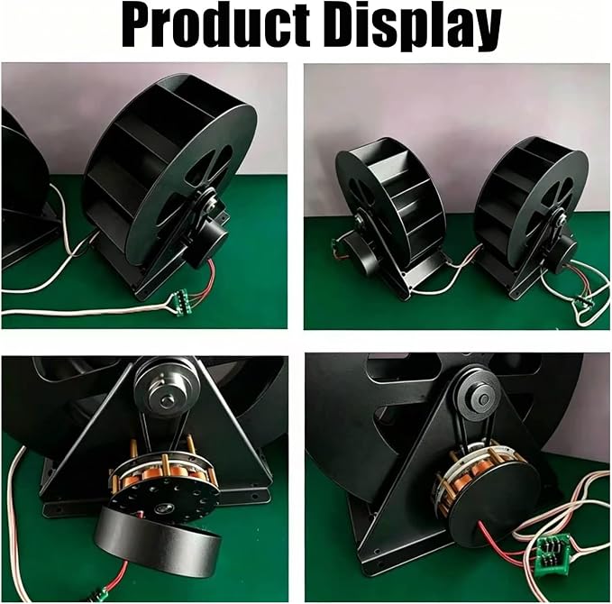 Low-Speed Waterwheel, Water Turbine Generator, Hydro Water Wheel Generator, Compact Generation Structure for Outdoor Rivers, Ponds and Rural Daily Water Supply Use(100w)