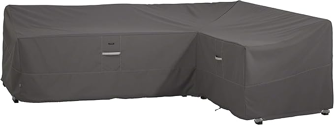 Classic Accessories Ravenna Water-Resistant 104 Inch Patio Right Facing Sectional Lounge Set Cover, Patio Furniture Covers