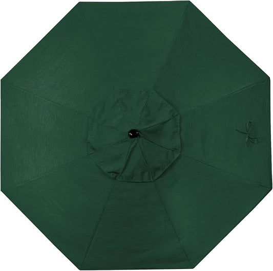 California Umbrella Replacement Canopy Cover in Sunbrella Forest Green Umbrella, 7.5' Round