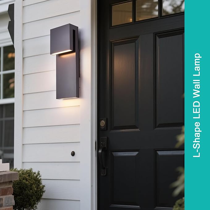 Tarentlight Outdoor Wall Lights Modern Exterior Lighting Fixtures, 3000K Integrated LED, Wall Sconce Lighting 2 Packs, Bronze Outside Wall Mount Lights for House Front Door Porch Garage Patio