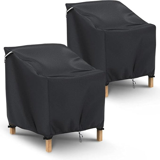Gasadar Patio Chair Cover - 2 Pack, Patio Furniture Covers Waterproof, Heavy Duty Outdoor Chair Covers, Lawn Outdoor Furniture Cover -38" W x 31" D x 29" H