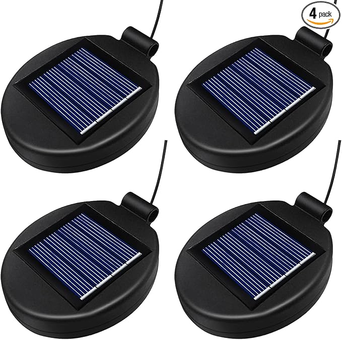 4 Pack Replacement Solar Panel for Outdoor Lights, Solar Lights Replacement Parts for DIY Repairing Outdoor Flowers Lanterns Small Panels Garden Patio Decorations