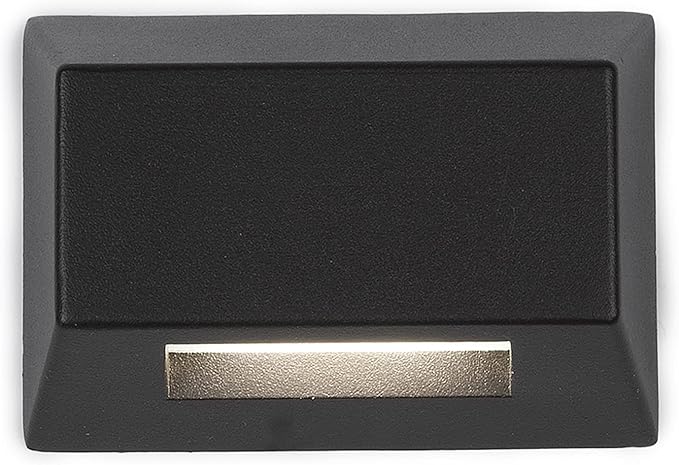WAC Landscape Lighting, Rectangular LED 12V Deck and Patio Light 3000K Warm Built-in LED in Black