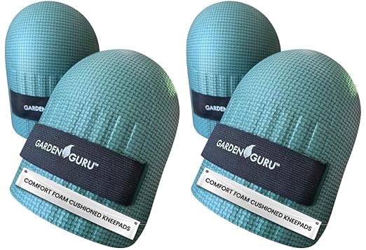 Garden Guru Home & Gardening Knee Pads – Waterproof EVA Foam Cushion, Soft Inner Liner, Comfortable Fit with Adjustable Straps (2 Pack)