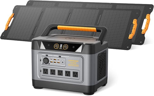 UDPOWER S1200 Solar Generator with 240W Panel, 1200W (Surge 1800W) UPS, UL2743, for Home RV Emergency, Fast Solar Charging