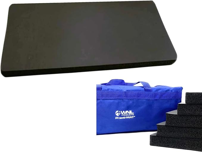 WNL Products WNLMAT Practi-Mat Kneeling Mat for CPR Training, 5 Pack | CPR Training Accessories Knee Pad, with Carry Bag, durable closed cell foam pad reduces knee strain during practice