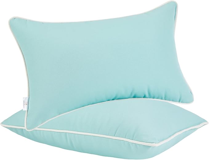 JMGBird Outdoor Pillows 12x20 Outdoor Lumbar Pillow Covers with Insert | Outdoor Pillow Waterproof Decorative Pillows Outdoor Thtow Pillows for Patio Furniture