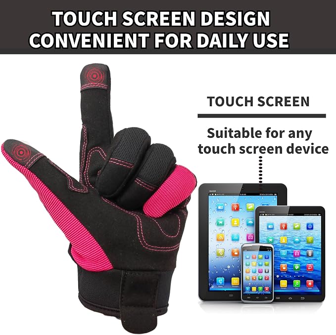 Cute Pattern Gardening Gloves,Thornproof Garden Glove,Gardener Gift | Gardening Gifts for Women,Touchscreen,Tender Thornproof,Cute Pattern,Protection Palm,Machine Washable,Adjustable Cuff